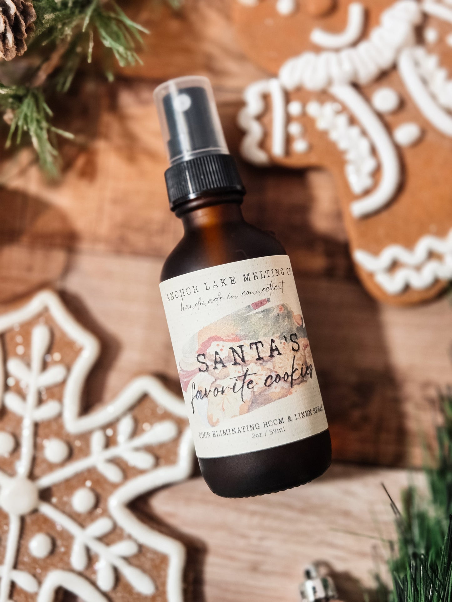 Santa's favorite cookie odor eliminating room spray- Sugar Cookie
scent