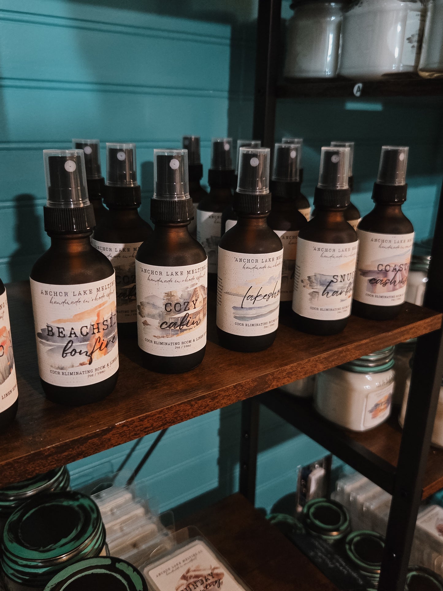 Cozy Cabin Room Spray – Salted Amber & Juniper Spice – Odor Eliminator