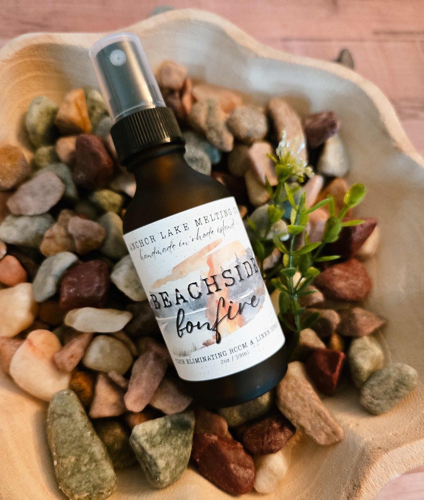 Beachside Bonfire Room Spray – Sea Air & Smoke – Natural Odor Eliminator