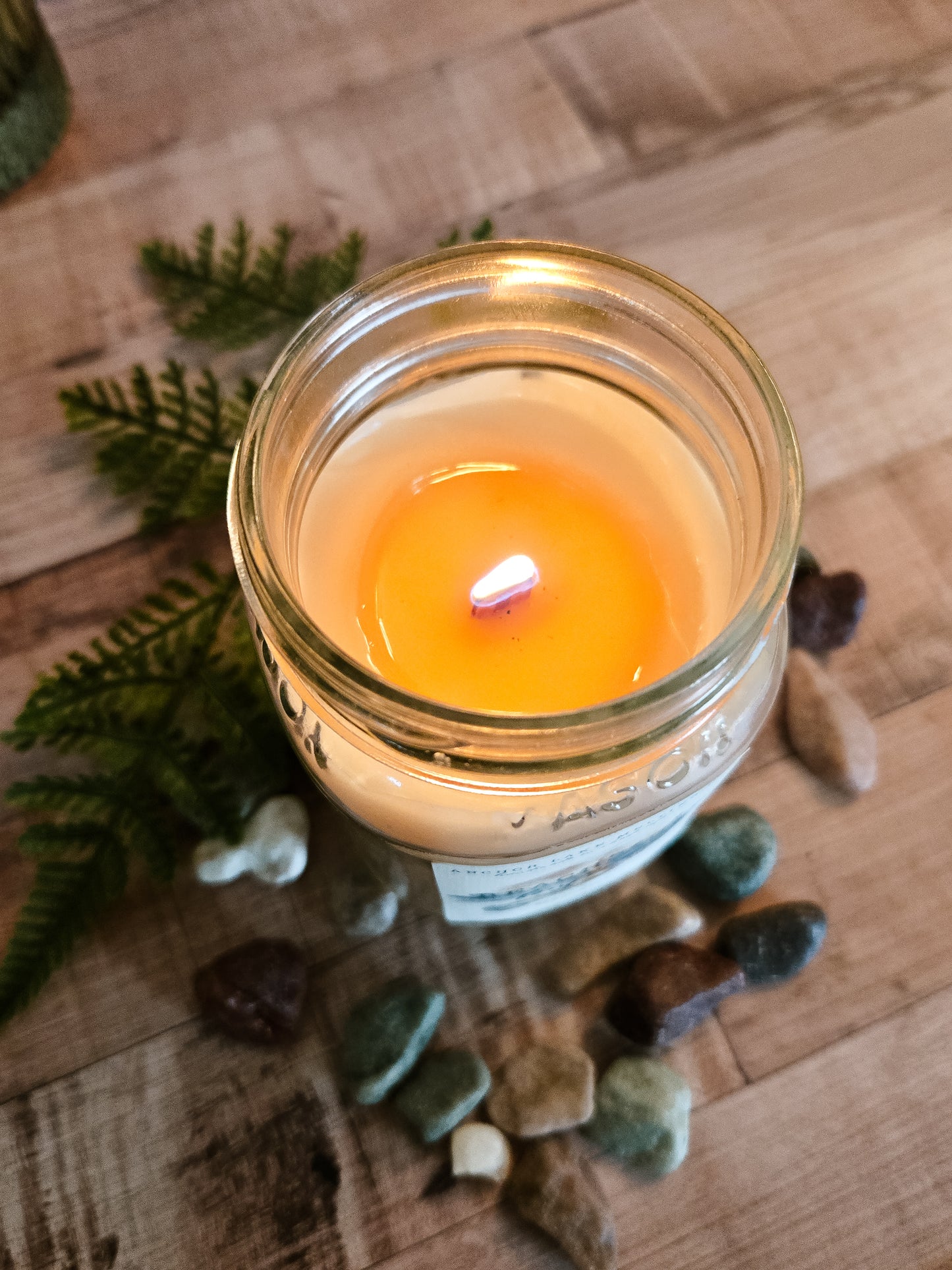 Beachside Bonfire | Sea Air, Smoke & Charred Wood | Soy Wax Mason Jar Candle
