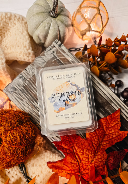 Pumpkin Hollow | Coconut Wax Melt – Pumpkin, Browned Butter & Charred Wood