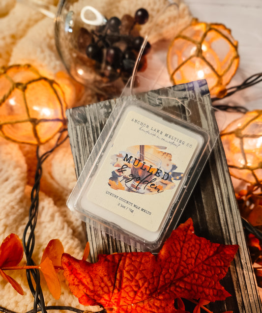 Mulled & Golden | Coconut Wax Melt – Pumpkin, Mulled Wine & Sandalwood