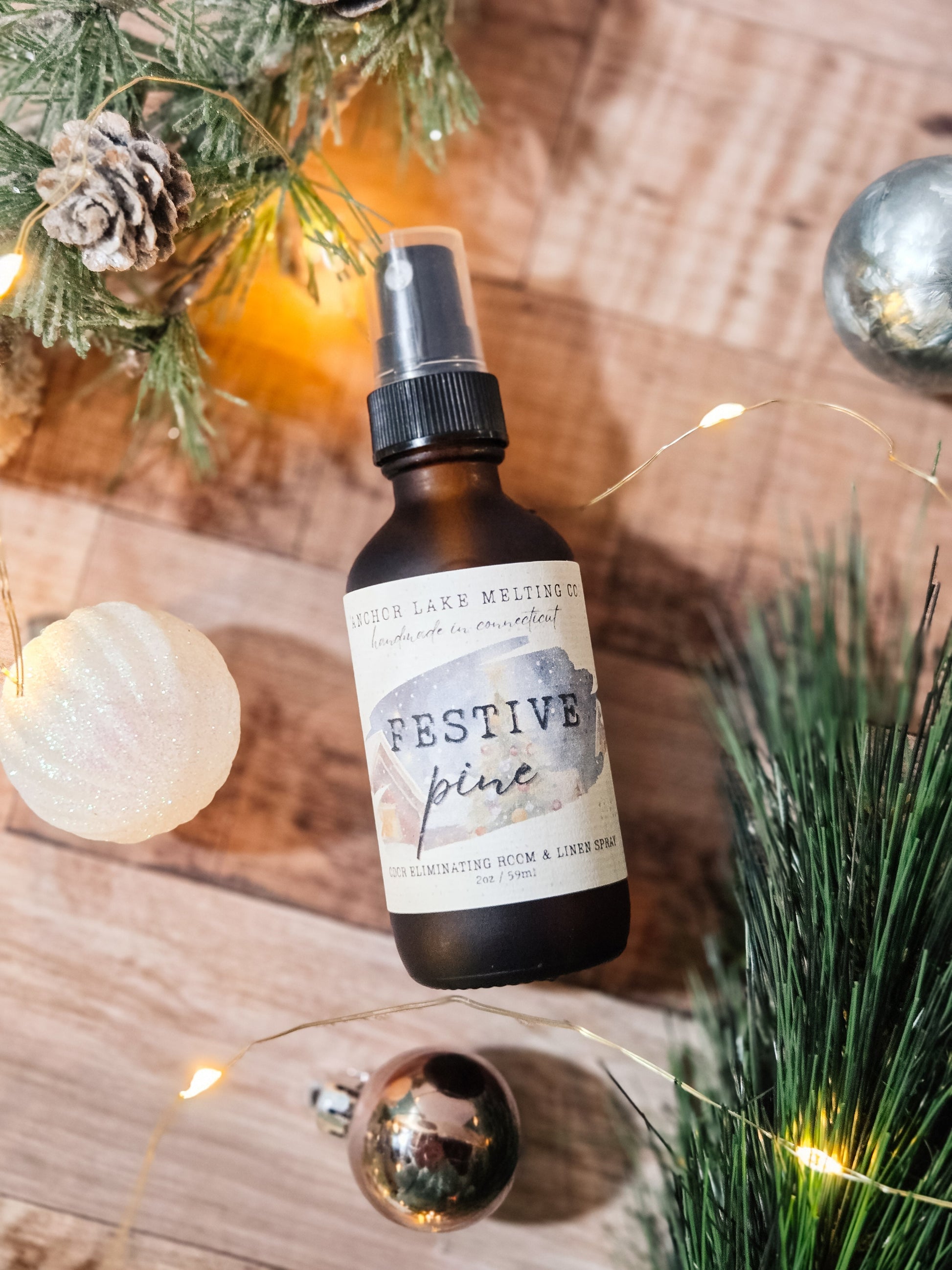 Festive Pine Odor Eliminating Room & Linen Spray - Fresh Pine Scent