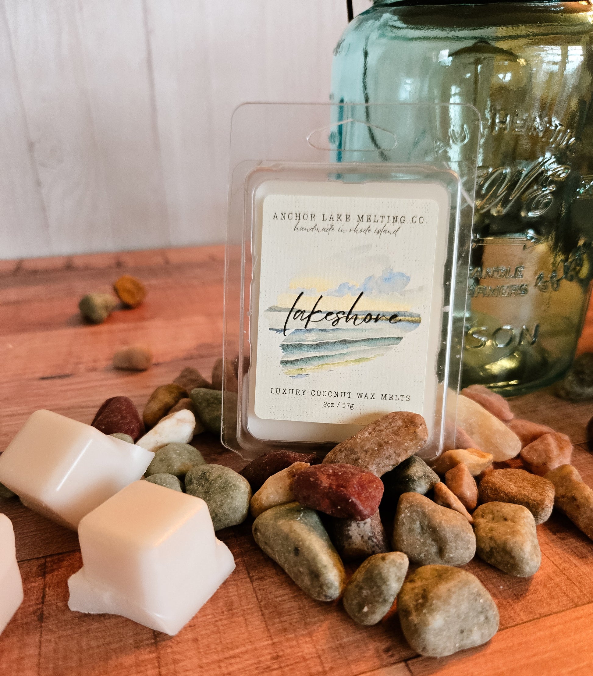 Lakeshore Wax Melt- Lemon, Aquatic Amber, and Oakmoss Scent