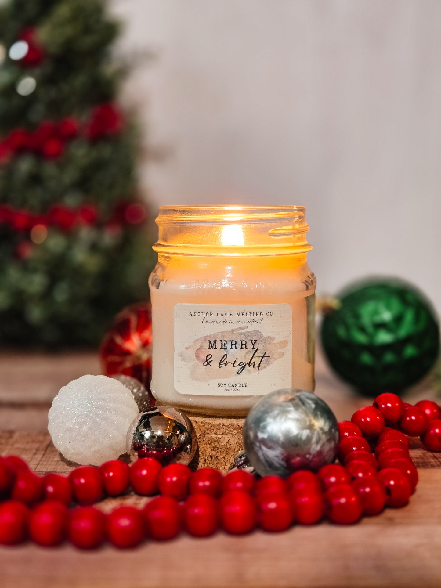 Merry & Bright – Holiday Cider Soy Candle | Cinnamon Citrus Wood Wick Candle