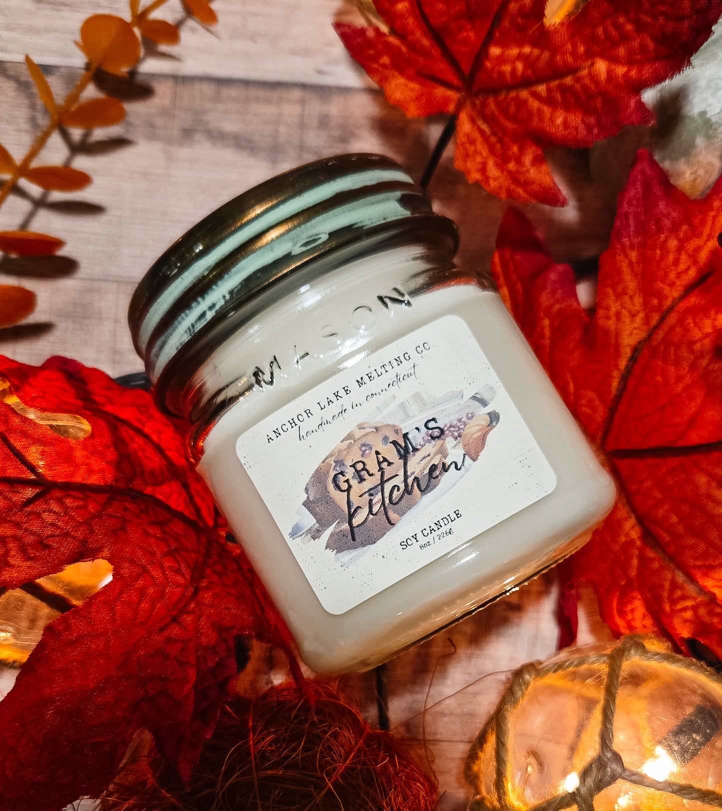 Gram’s Kitchen | Soy Candle – Cranberry, Pumpkin & Vanilla | 8oz or 13oz