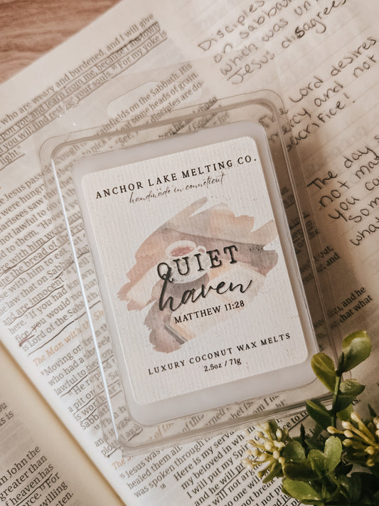 Quiet Haven Wax Melt - White Tea Scent