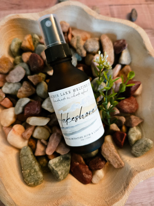 Lakeshore | Aquatic Amber & Oakmoss | Natural Odor Eliminating Room & Linen Spray