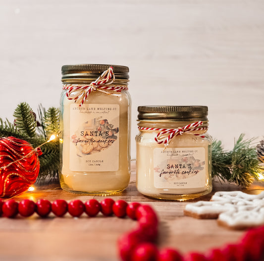 Santa’s Favorite Cookies – Sugar Cookie Soy Candle | Bakery Scent Wood Wick Candle