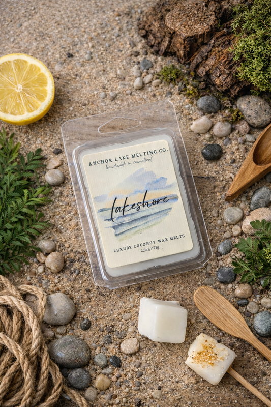 Lakeshore Coconut Wax Melt – Lemon, Aquatic Amber & Oakmoss Scent