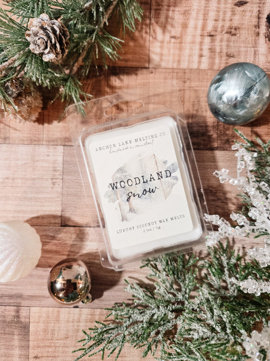Woodland Snow – Fresh Mint & Oakmoss Coconut Wax Melts | Winter Forest Scent