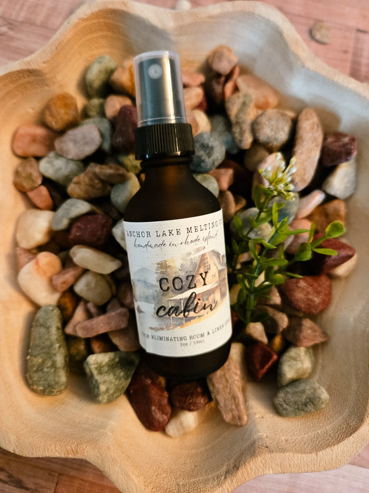 Cozy Cabin | Salted Amber & Juniper Spice | Natural Odor Eliminating Room & Linen Spray