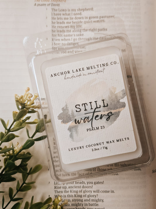 Still Waters Coconut Wax Melt - Peach, Magnolia & Cedar Scent