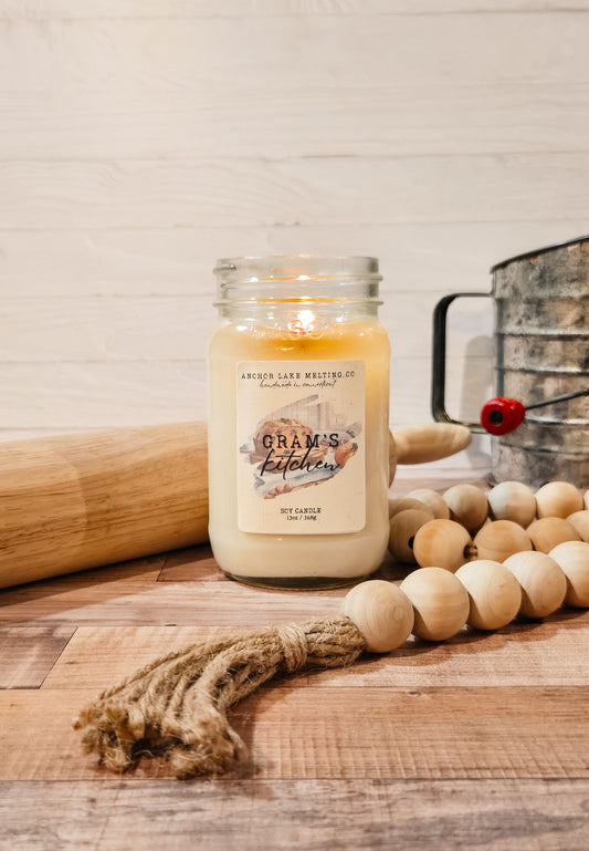 Gram’s Kitchen | Soy Candle – Cranberry, Pumpkin & Vanilla | 8oz or 13oz